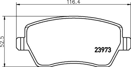 Дисковой тормозной механизм HELLA PAGID для DACIA DOKKER Express 1.2 TCe 115