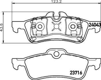 Дисковой тормозной механизм HELLA PAGID для MINI MINI Кабриолет (R52) Cooper