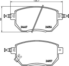 Дополнительные работы HELLA PAGID для NISSAN MURANO I (Z50) 3.5 4x4