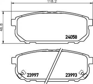 Дополнительные работы HELLA PAGID для KIA SORENTO I (JC) 2.5 CRDi