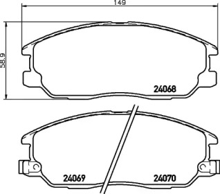 Дополнительные работы HELLA PAGID для KIA SORENTO I (JC) 2.5 CRDi