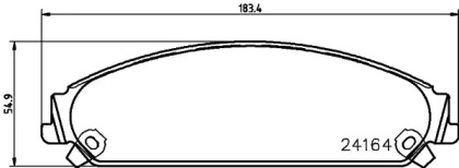 Тормозные колодки HELLA PAGID для DODGE CHALLENGER купе 5.7