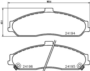 Дополнительные работы HELLA PAGID для CHEVROLET CORVETTE (C6) 6.0