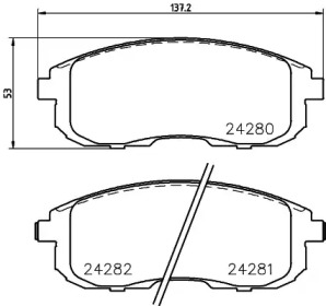 Тормозные колодки HELLA PAGID для NISSAN CUBE (Z12) 1.5 dCi