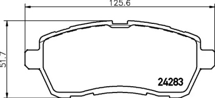 Тормозные колодки HELLA PAGID для FORD FIESTA VI 1.5 TDCi