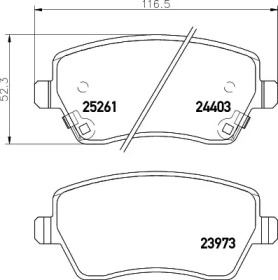 Дополнительные работы HELLA PAGID для NISSAN MICRA IV (K13) 1.2 DIG-S