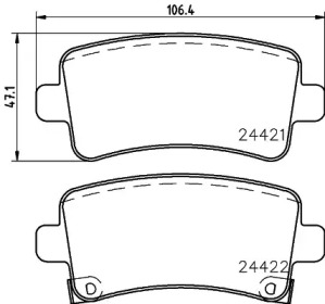Дополнительные работы HELLA PAGID для CHEVROLET MALIBU (V300) 2.0 D