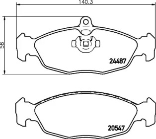 Дополнительные работы HELLA PAGID для JAGUAR XK 8 купе (X100) 4.0