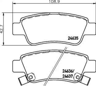 Запчасти для ТО HELLA PAGID для HONDA CR-V IV (RM_) 2.0 AWD (RE5)