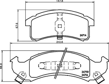 Запчасти для ТО HELLA PAGID для CHEVROLET CAMARO 3.4 V6