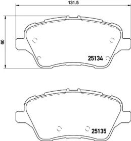 Тормозные колодки HELLA PAGID для FORD FIESTA VI 1.5 TDCi