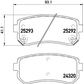 Дополнительные работы HELLA PAGID для KIA SPORTAGE (QL) 1.6 GDI
