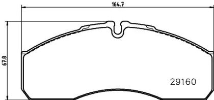 Дисковой тормозной механизм HELLA PAGID для NISSAN CABSTAR E (TL_, VL_) 125.35, 125.45 (TL0, VL0)