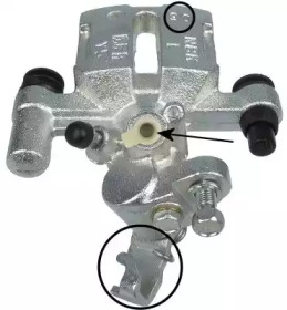 Суппорт диского колесного тормозного механизма HELLA PAGID для MAZDA 323 S IV (BG) 1.8 16V GT