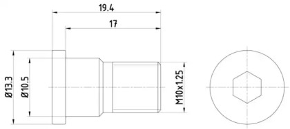 Дисковой тормозной механизм HELLA PAGID для JEEP RENEGADE вездеход закрытый (BU) 1.4 4x4