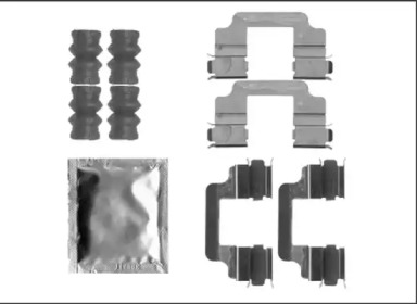 Дисковой тормозной механизм HELLA PAGID для LAND ROVER RANGE ROVER EVOQUE Кабриолет (L538) 2.0 4x4