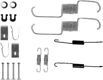 Барабанный тормозной механизм HELLA PAGID для HONDA ACCORD IV (CB) 2.0 i 16V (CB3)