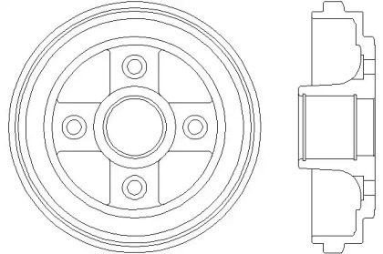 Тормозной барабан HELLA PAGID для SUZUKI WAGON R+ (MM) 1.3 (RB 413)
