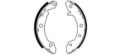Барабанный тормозной механизм HELLA PAGID для ALFA ROMEO 146 (930_) 1.9 JTD (930.B4B)
