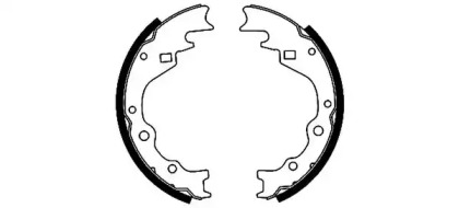 Барабанный тормозной механизм HELLA PAGID для MAZDA E-SERIE автобус (SR1) E2000 4WD