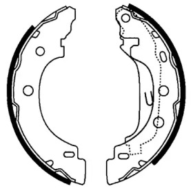 Барабанный тормозной механизм HELLA PAGID для NISSAN KUBISTAR (X76) 1.5 dCi