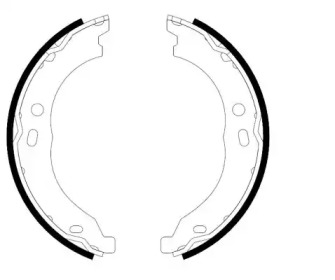 Барабанный тормозной механизм HELLA PAGID для PEUGEOT BOXER c бортовой платформой/ходовая часть 3.0 HDi