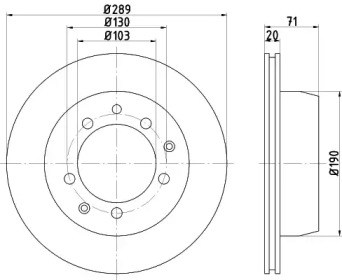 Дисковой тормозной механизм HELLA PAGID для PORSCHE 924 2.5 S