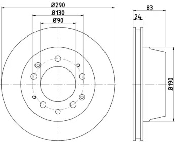 Дисковой тормозной механизм HELLA PAGID для PORSCHE 911 3.2 SC Carrera
