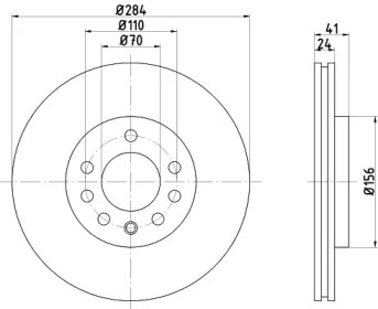 Дисковой тормозной механизм HELLA PAGID для SAAB 900 II Кабриолет 2.5 -24 V6