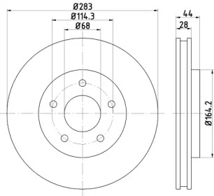Дисковой тормозной механизм HELLA PAGID для NISSAN LEAF (ZE0) Electric