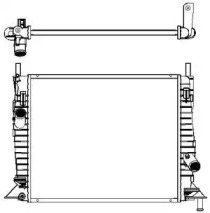 Водяной / масляный радиатор SAKURA для FORD FOCUS II Кабриолет 1.6