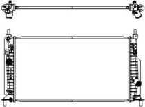 Водяной радиатор SAKURA для MAZDA 3 седан (BL) 1.6 MZR