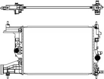 Водяной / масляный радиатор SAKURA для CHEVROLET CRUZE Station Wagon (J308) 1.6