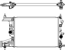 Водяной / масляный радиатор SAKURA для CHEVROLET CRUZE Station Wagon (J308) 1.6