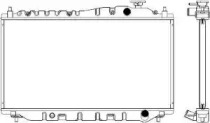 Водяной / масляный радиатор SAKURA для HONDA CIVIC VII купе (EM2) 1.7 i
