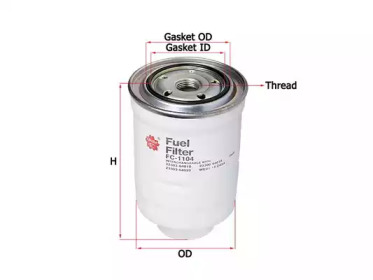 Топливный фильтр SAKURA для MAZDA BT-50 Пикап (CD, UN) 2.5 MRZ-CD 4x4