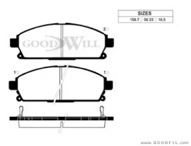 Запчасти для ТО GOODWILL для NISSAN ALMERA II Hatchback (N16) 1.5