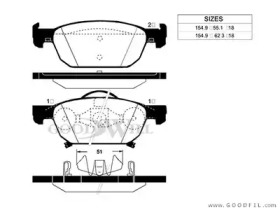Запчасти для ТО GOODWILL для HONDA CIVIC IX (FK) 1.4 i-VTEC (FK1)