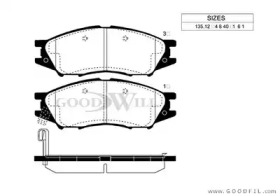 Запчасти для ТО GOODWILL для NISSAN ALMERA II Hatchback (N16) 2.2 Di