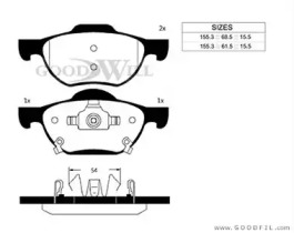 Запчасти для ТО GOODWILL для HONDA ACCORD IV (CB) 2.0 i 16V (CB3)