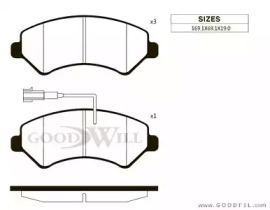 Запчасти для ТО GOODWILL для PEUGEOT BOXER c бортовой платформой/ходовая часть 2.2 HDi 110