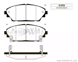 Запчасти для ТО GOODWILL для MAZDA 3 седан (BM) 2.2 D