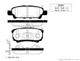 Запчасти для ТО GOODWILL для JEEP COMPASS (MK49) 2.4 4x4