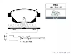 Запчасти для ТО GOODWILL для FORD TRANSIT TOURNEO 2.2 TDCi