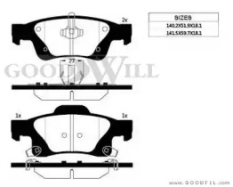 Запчасти для ТО GOODWILL для DODGE DURANGO (WD) 5.7 AWD