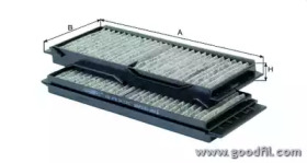 Фильтр салона GOODWILL для MAZDA 3 седан (BL) 2.0 MZR