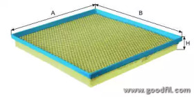 Воздушный фильтр GOODWILL для FORD TRANSIT COURIER Фургон 1.6 TDCi