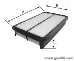 Воздушный фильтр/корпус воздушного фильтра GOODWILL для MAZDA XEDOS 9 (TA) 2.3 24V