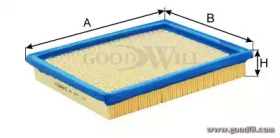 Воздушный фильтр/корпус воздушного фильтра GOODWILL для MAZDA 2 (DY) 1.6
