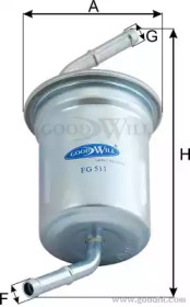 Топливный фильтр GOODWILL для KIA SHUMA (FB) 1.8 i 16V